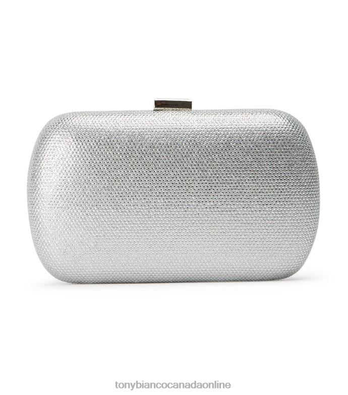 Bling Heels| Tony Bianco Women Cori Clutch H0FJ308 Silver Crystal