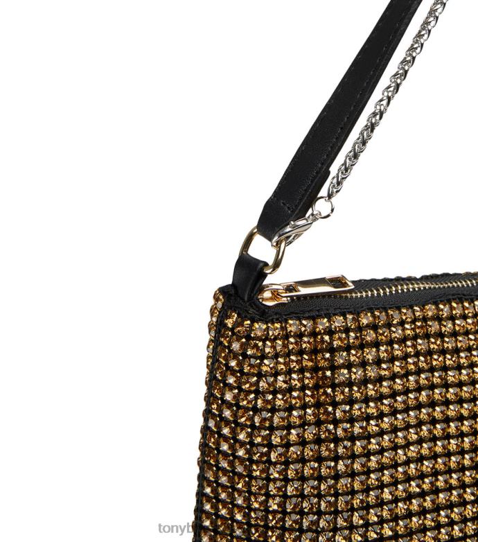 Bling Heels| Tony Bianco Women Mccoy Mini Handbags H0FJ305 Gold Crystal