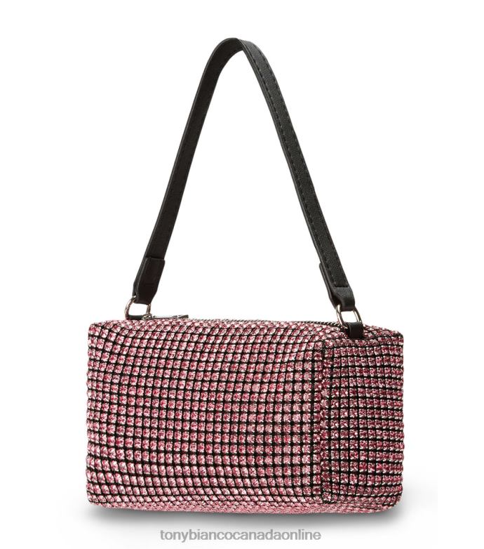 Bling Heels| Tony Bianco Women Moma Mini Handbags H0FJ313 Pink Crystal