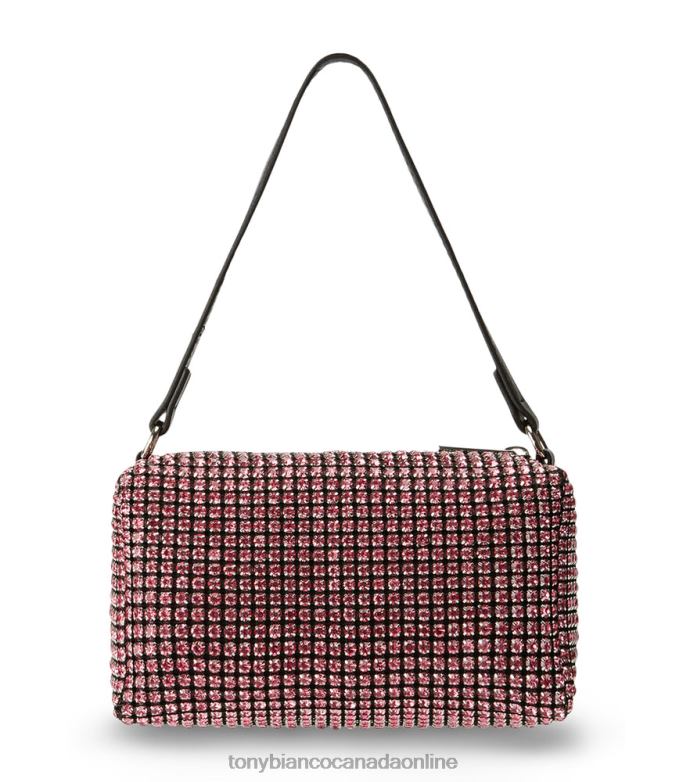 Bling Heels| Tony Bianco Women Moma Mini Handbags H0FJ313 Pink Crystal