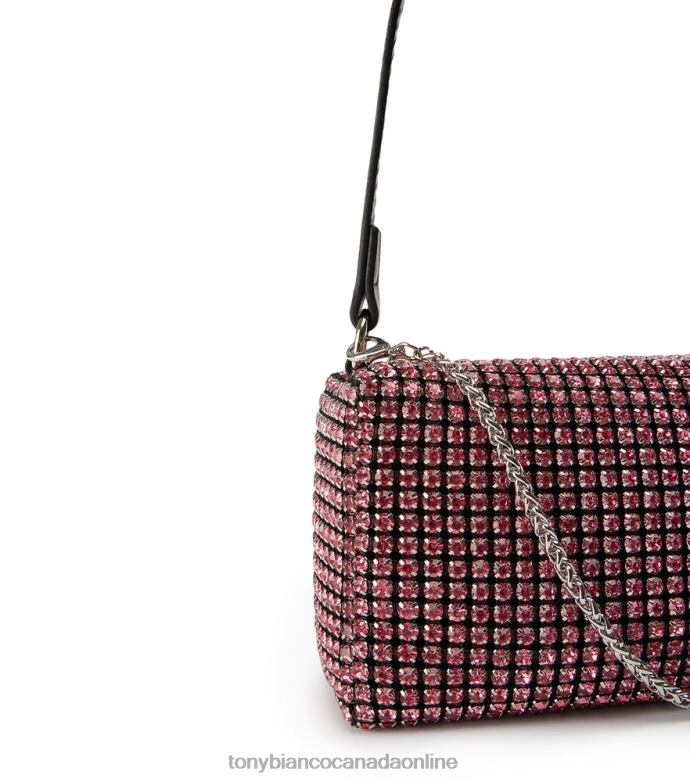 Bling Heels| Tony Bianco Women Moma Mini Handbags H0FJ313 Pink Crystal