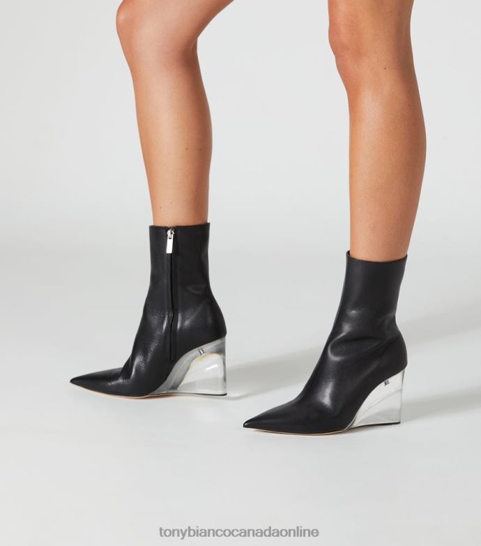 Ankle boots| Tony Bianco Women Dasha Ankle Boots H0FJ471 Black Como/Clear