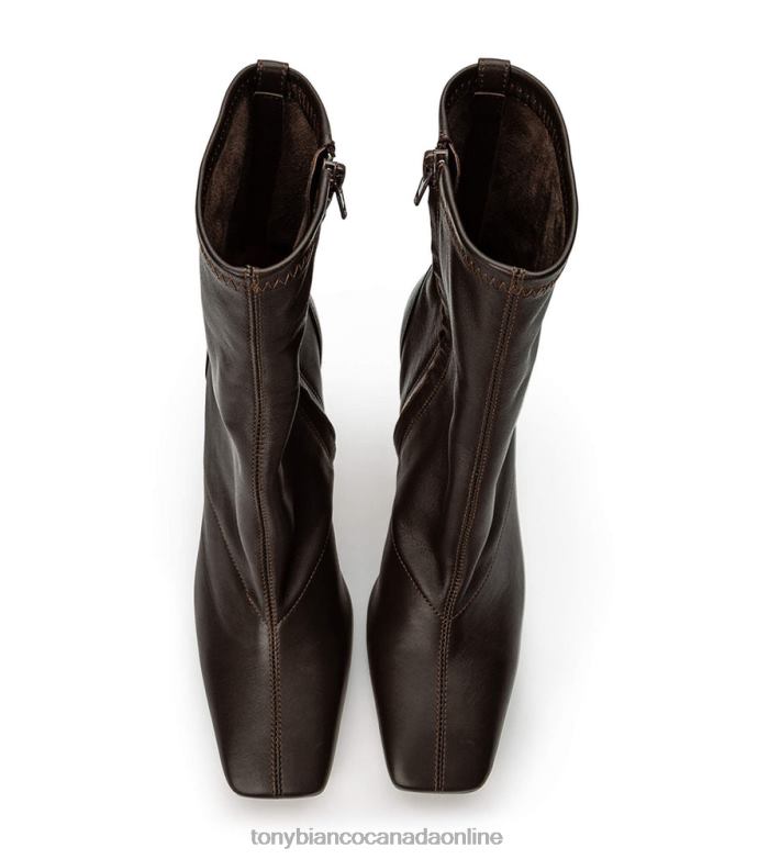 Ankle boots| Tony Bianco Women Halsey Ankle Boots H0FJ530 Chocolate Nappa