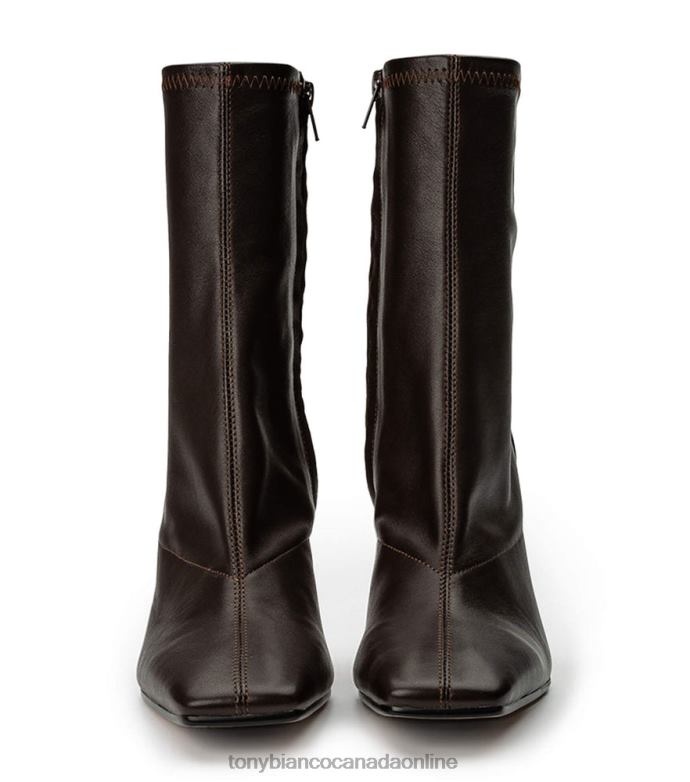 Ankle boots| Tony Bianco Women Halsey Ankle Boots H0FJ530 Chocolate Nappa