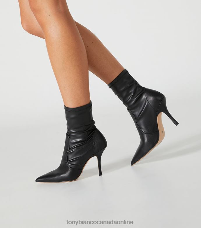 Ankle boots| Tony Bianco Women Kartia Ankle Boots H0FJ482 Black Nappa/Black Venezia