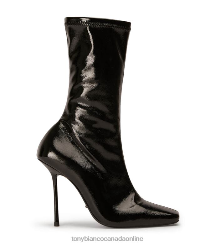 Ankle boots| Tony Bianco Women Remie Ankle Boots H0FJ499 Black Crinkle Patent