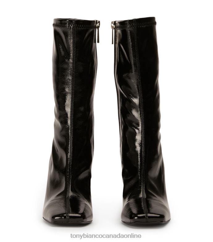 Ankle boots| Tony Bianco Women Remie Ankle Boots H0FJ499 Black Crinkle Patent