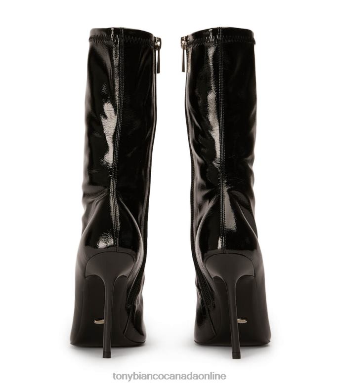 Ankle boots| Tony Bianco Women Remie Ankle Boots H0FJ499 Black Crinkle Patent