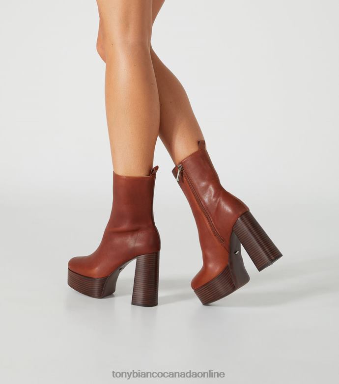 Ankle boots| Tony Bianco Women Tyra Ankle Boots H0FJ483 Cognac