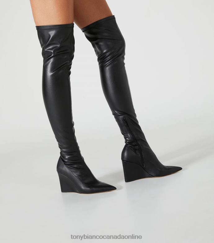 Heeled Boots| Tony Bianco Women Doja Long Boots H0FJ570 Black Venezia