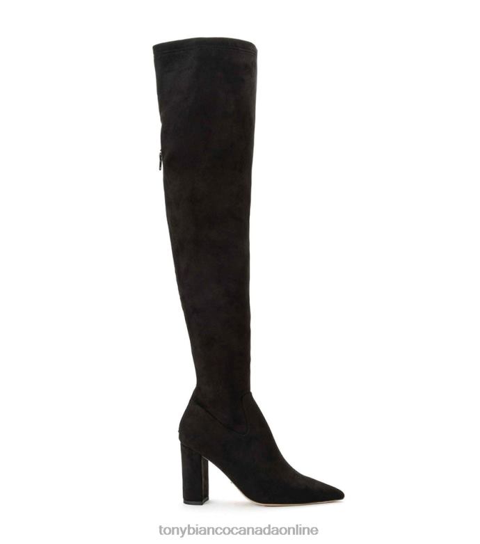Heeled Boots| Tony Bianco Women Estella Long Boots H0FJ575 Black Stretch Suede