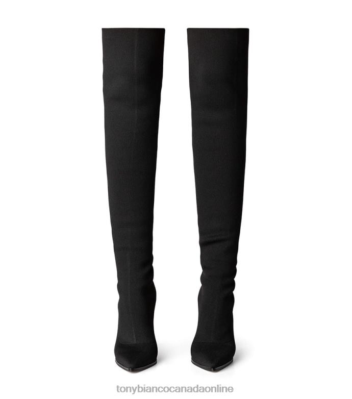 Heeled Boots| Tony Bianco Women Lucca Long Boots H0FJ574 Black Sock Knit