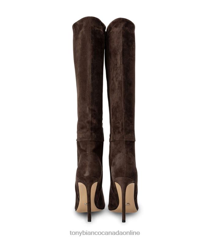 Knee High Boots| Tony Bianco Women Apollo Calf Boots H0FJ443 Espresso Suede