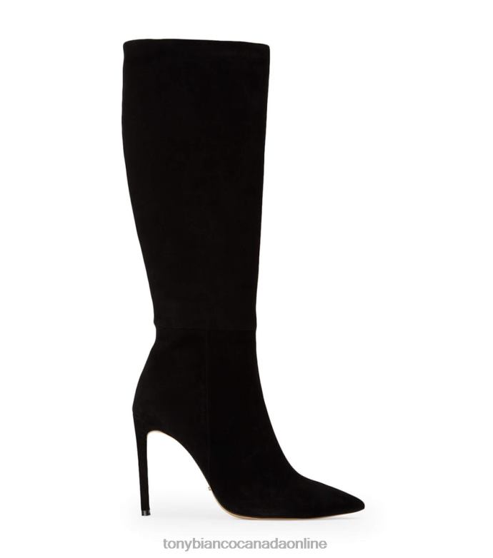 Knee High Boots| Tony Bianco Women Apollo Calf Boots H0FJ467 Black Suede