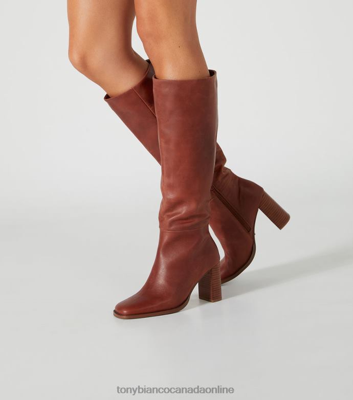 Knee High Boots| Tony Bianco Women Asher Calf Boots H0FJ423 Cognac