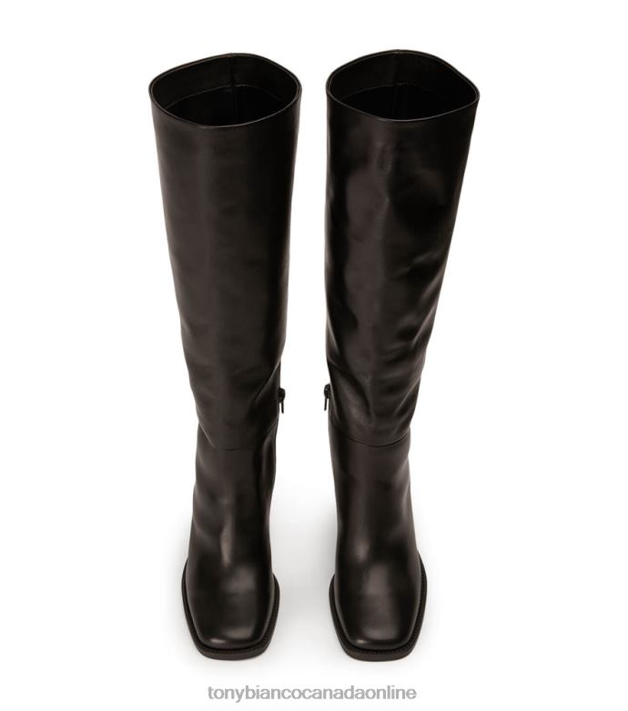 Knee High Boots| Tony Bianco Women Asher Calf Boots H0FJ462 Black Como
