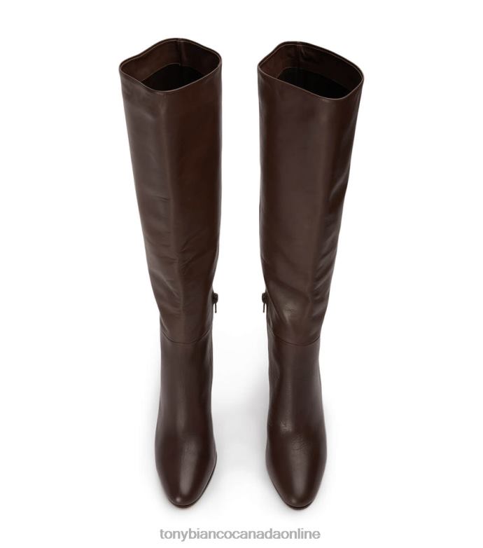 Knee High Boots| Tony Bianco Women Boss Calf Boots H0FJ432 Choc Como