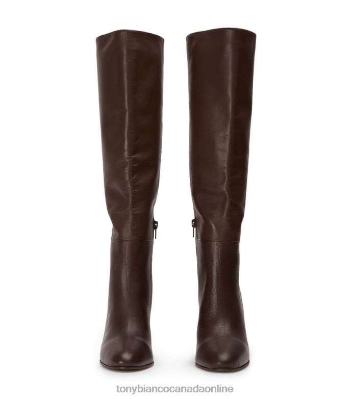 Knee High Boots| Tony Bianco Women Boss Calf Boots H0FJ432 Choc Como
