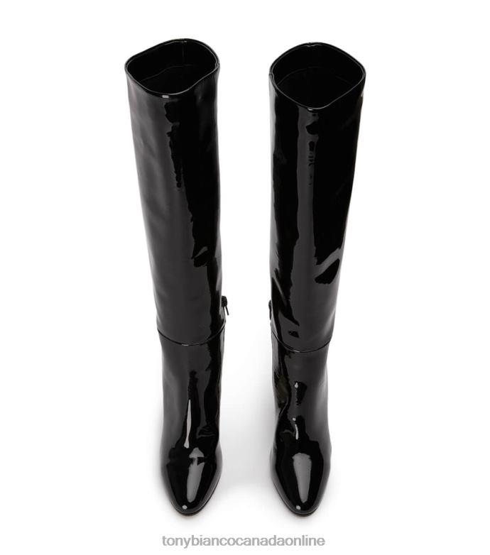 Knee High Boots| Tony Bianco Women Boss Calf Boots H0FJ435 Black Patent