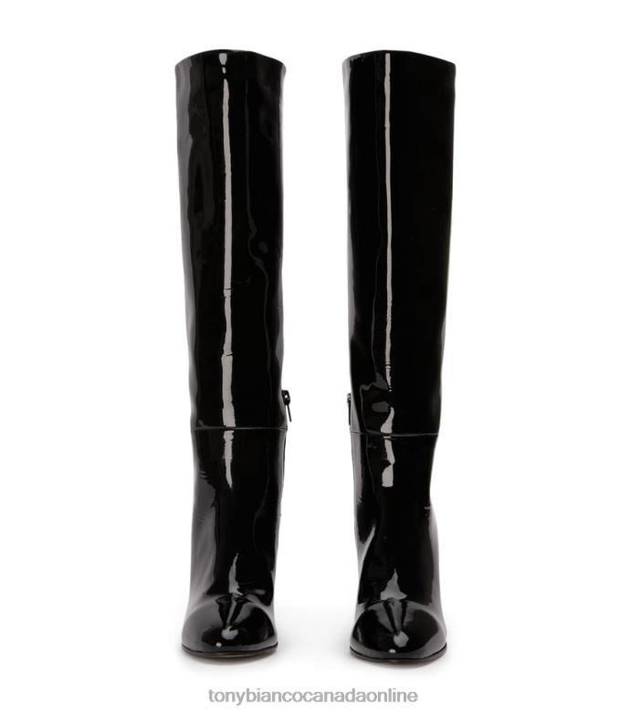 Knee High Boots| Tony Bianco Women Boss Calf Boots H0FJ435 Black Patent