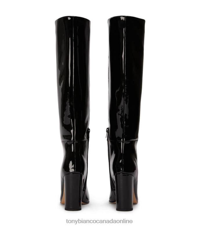 Knee High Boots| Tony Bianco Women Boss Calf Boots H0FJ435 Black Patent