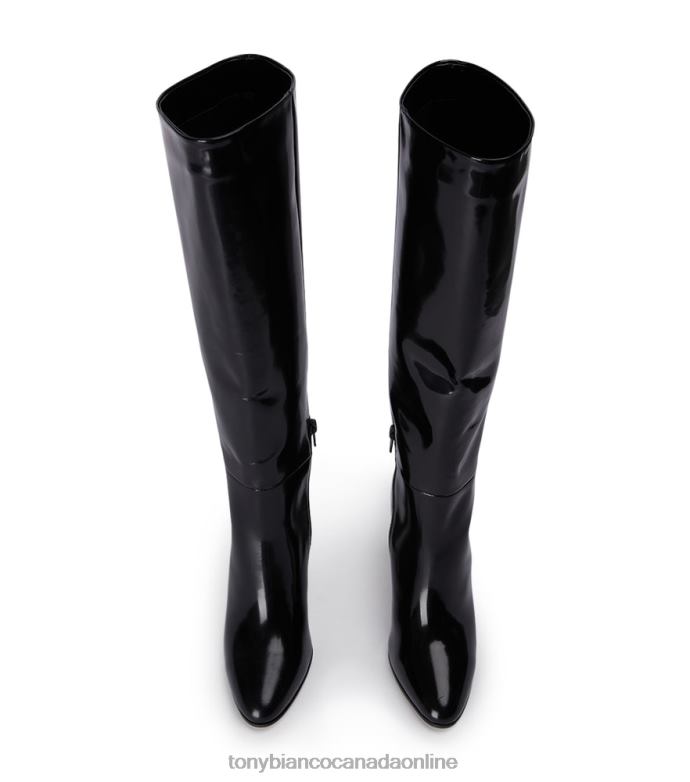 Knee High Boots| Tony Bianco Women Boss Calf Boots H0FJ437 Black Hi Shine