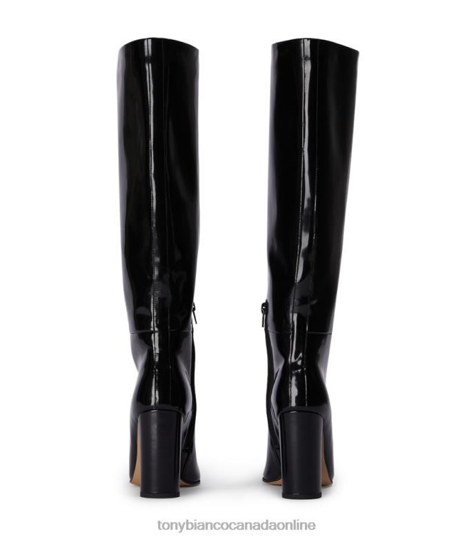 Knee High Boots| Tony Bianco Women Boss Calf Boots H0FJ437 Black Hi Shine