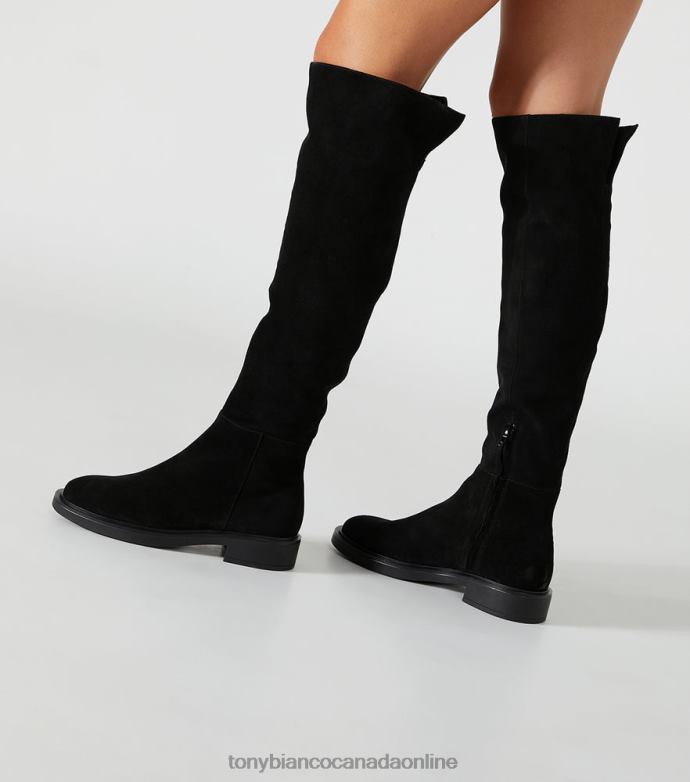 Knee High Boots| Tony Bianco Women Chasey Long Boots H0FJ418 Black Suede