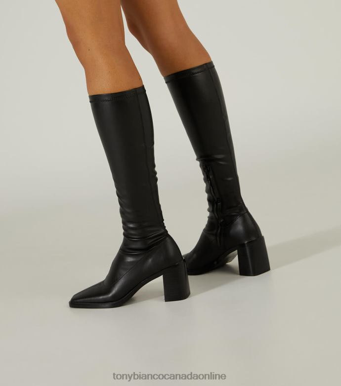 Knee High Boots| Tony Bianco Women Damon Calf Boots H0FJ425 Black Venezia
