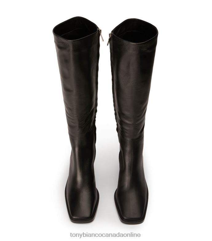 Knee High Boots| Tony Bianco Women Darby Calf Boots H0FJ427 Black Venice