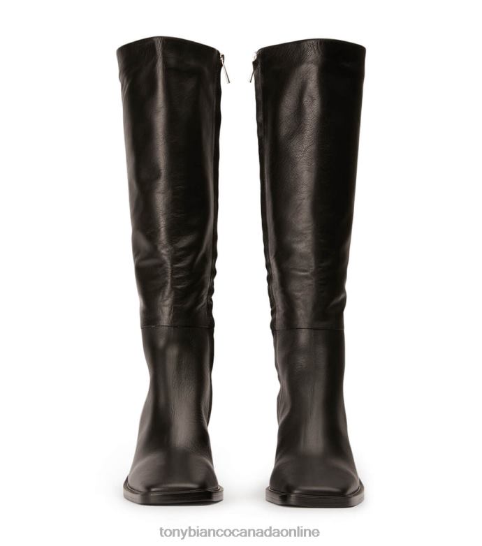 Knee High Boots| Tony Bianco Women Darby Calf Boots H0FJ427 Black Venice