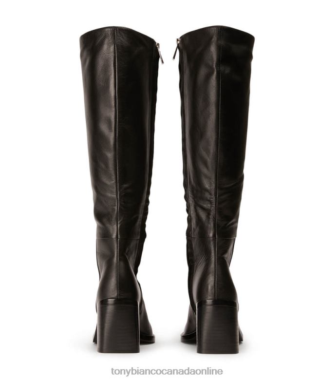 Knee High Boots| Tony Bianco Women Darby Calf Boots H0FJ427 Black Venice