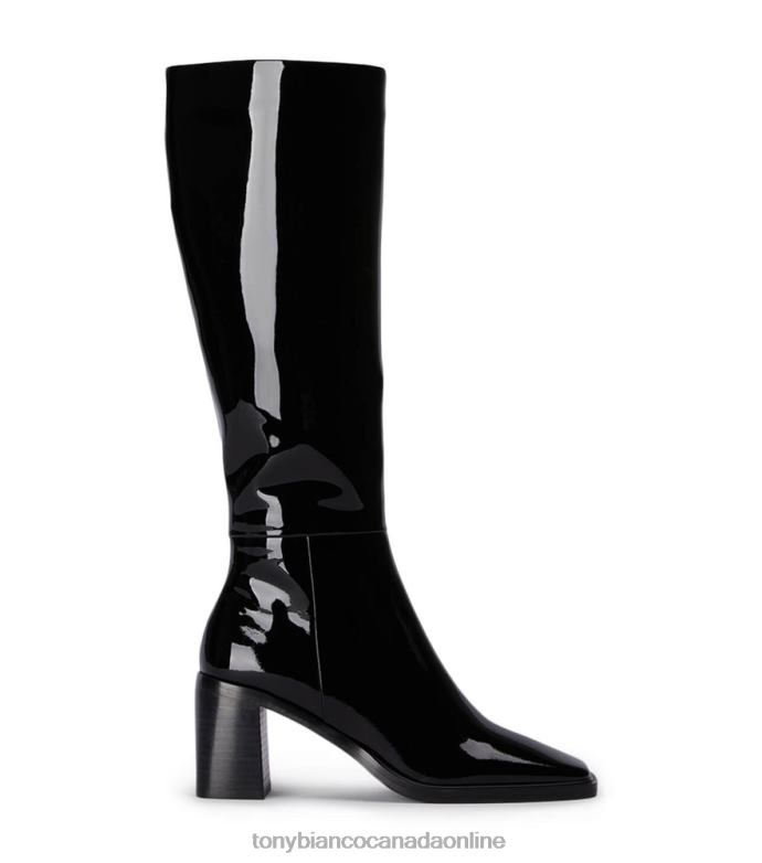 Knee High Boots| Tony Bianco Women Darby Calf Boots H0FJ464 Black Patent