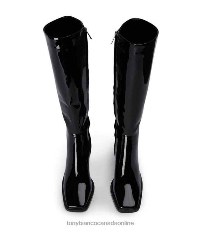 Knee High Boots| Tony Bianco Women Darby Calf Boots H0FJ464 Black Patent