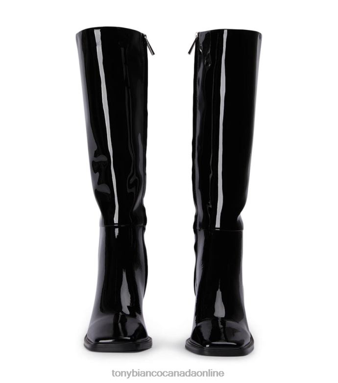 Knee High Boots| Tony Bianco Women Darby Calf Boots H0FJ464 Black Patent
