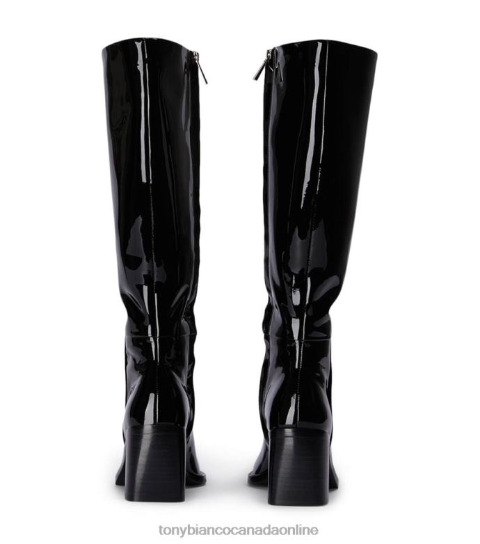 Knee High Boots| Tony Bianco Women Darby Calf Boots H0FJ464 Black Patent