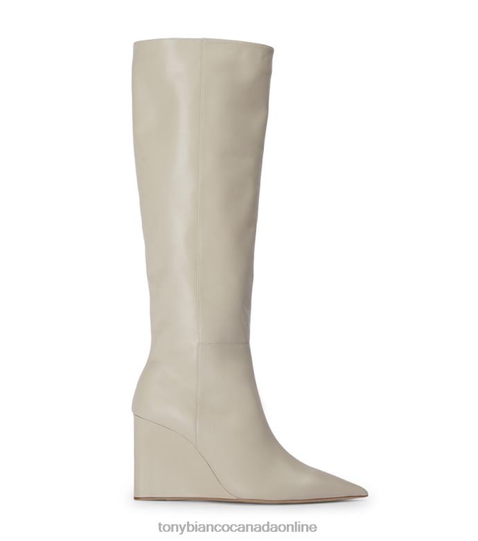 Knee High Boots| Tony Bianco Women Drake Calf Boots H0FJ392 Vanilla Capretto