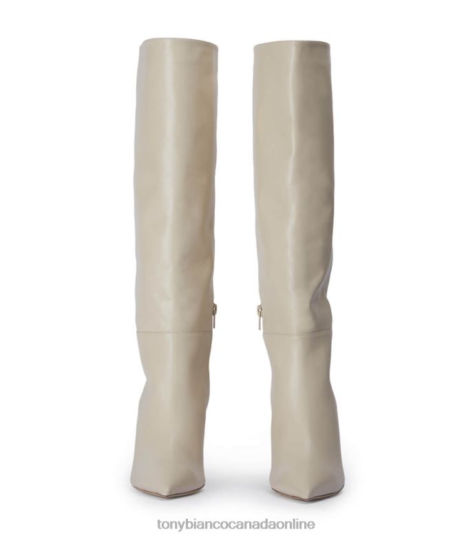 Knee High Boots| Tony Bianco Women Drake Calf Boots H0FJ392 Vanilla Capretto