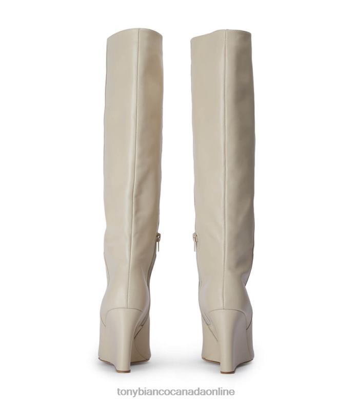 Knee High Boots| Tony Bianco Women Drake Calf Boots H0FJ392 Vanilla Capretto