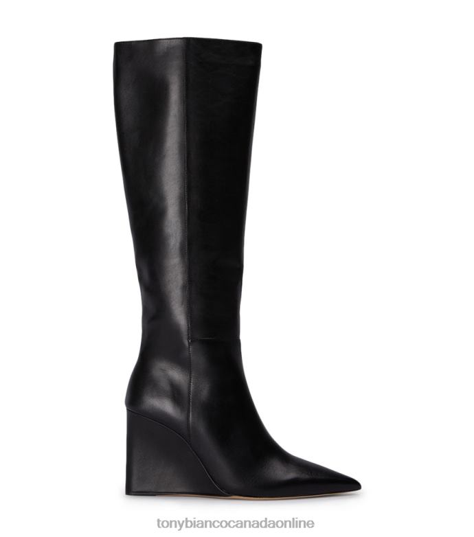 Knee High Boots| Tony Bianco Women Drake Calf Boots H0FJ393 Black Como