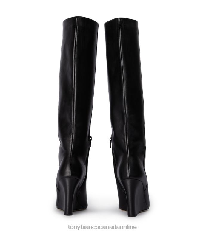 Knee High Boots| Tony Bianco Women Drake Calf Boots H0FJ393 Black Como
