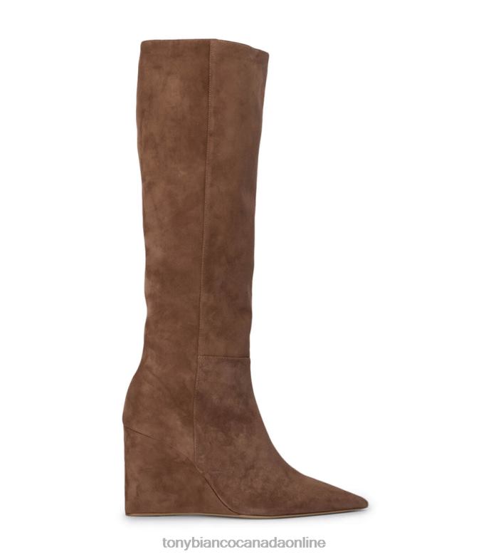 Knee High Boots| Tony Bianco Women Drake Calf Boots H0FJ403 Saddle Suede
