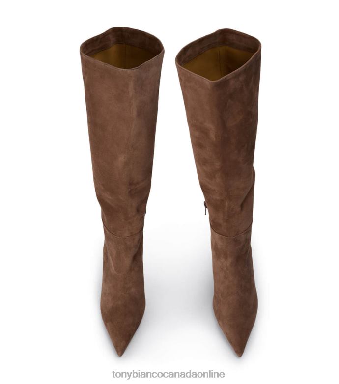 Knee High Boots| Tony Bianco Women Drake Calf Boots H0FJ403 Saddle Suede