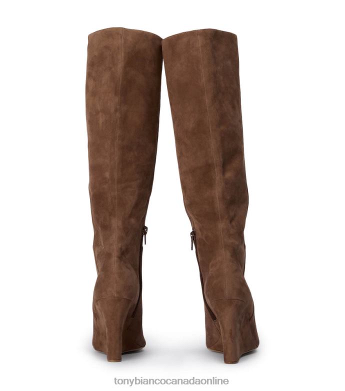 Knee High Boots| Tony Bianco Women Drake Calf Boots H0FJ403 Saddle Suede