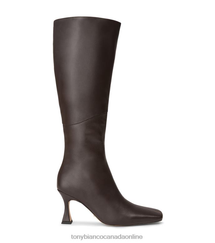 Knee High Boots| Tony Bianco Women Fantasy Calf Boots H0FJ406 Chocolate Nappa