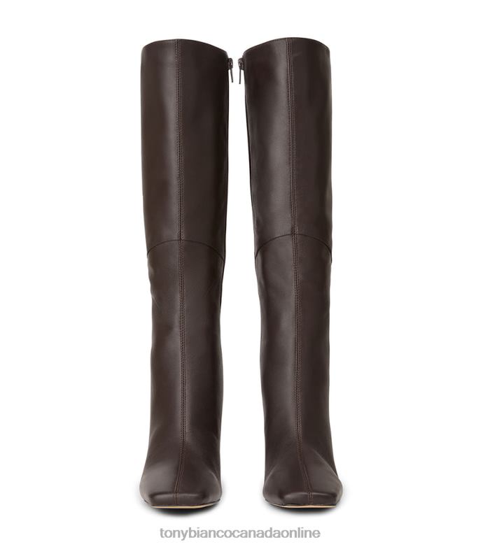 Knee High Boots| Tony Bianco Women Fantasy Calf Boots H0FJ406 Chocolate Nappa