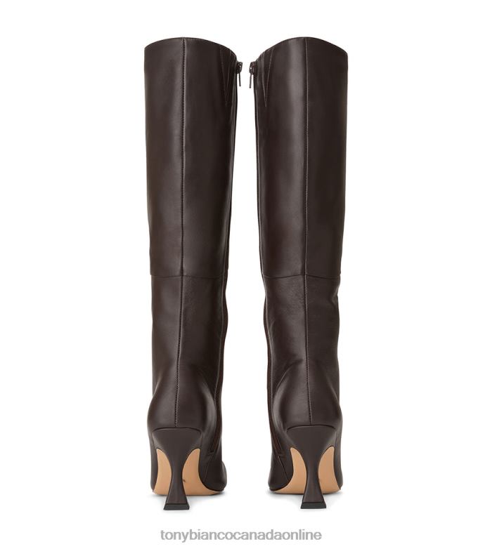 Knee High Boots| Tony Bianco Women Fantasy Calf Boots H0FJ406 Chocolate Nappa