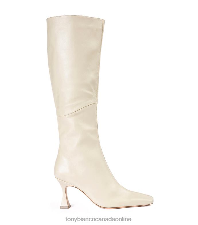 Knee High Boots| Tony Bianco Women Fantasy Calf Boots H0FJ408 Vanilla Nappa