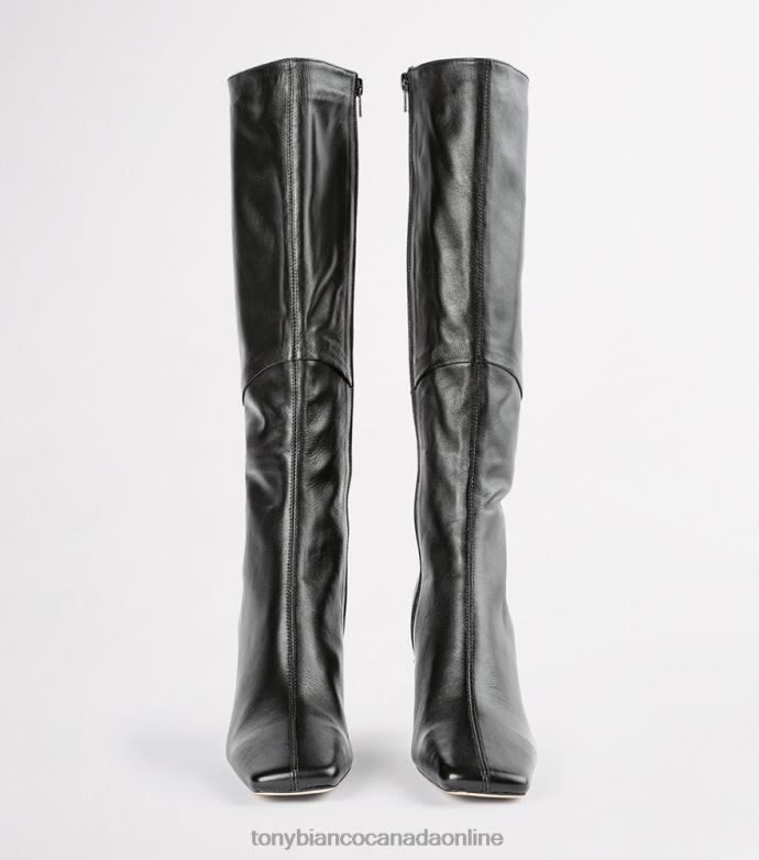 Knee High Boots| Tony Bianco Women Fantasy Calf Boots H0FJ410 Black Venice