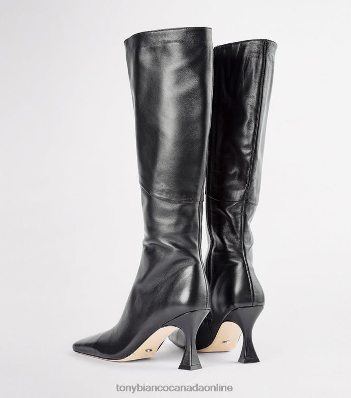 Knee High Boots| Tony Bianco Women Fantasy Calf Boots H0FJ410 Black Venice